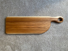 Load image into Gallery viewer, #2 - Hickory Charcuterie Board - Rounded Handle 23&quot; x 7&quot;
